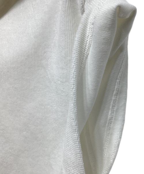 ALEXANDER WANG（アレキサンダー・ワン）ALEXANDER WANG (アレキサンダー・ワン) クロップド パーカー ホワイト×ブラック サイズ:XSの古着・服飾アイテム