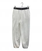 ALEXANDER WANG.Tアレキサンダーワンティー）の古着「リブイージーパンツ」｜ホワイト×ブラック