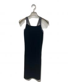 ALEXANDER WANG（アレキサンダー・ワン）の古着「クロスストラップ ミニドレス」｜ブラック