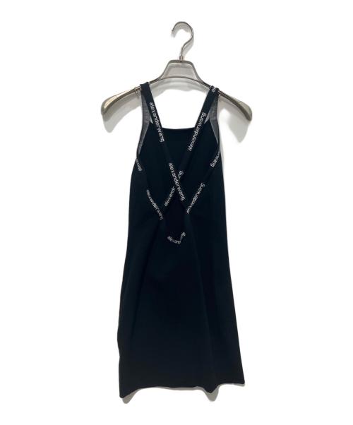 ALEXANDER WANG（アレキサンダー・ワン）ALEXANDER WANG (アレキサンダー・ワン) クロスストラップ ミニドレス ブラック サイズ:XSの古着・服飾アイテム