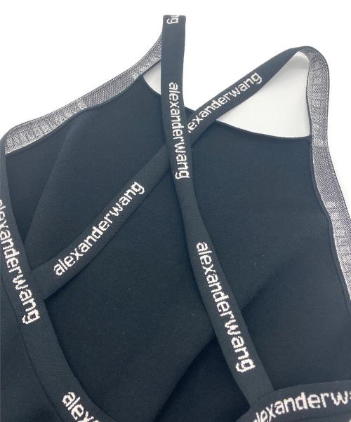 ALEXANDER WANG（アレキサンダー・ワン）ALEXANDER WANG (アレキサンダー・ワン) クロスストラップ ミニドレス ブラック サイズ:XSの古着・服飾アイテム