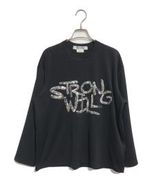 COMME des GARCONS COMME des GARCONS（コムデギャルソン コムデギャルソン）の古着「スパンコールL/STシャツ」｜ブラック