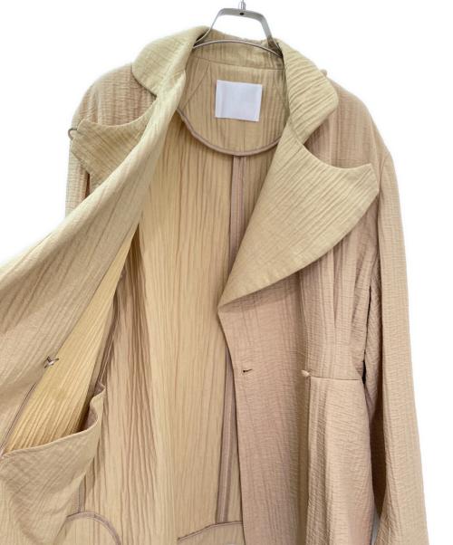 Mame Kurogouchi（マメクロゴウチ）Mame Kurogouchi (マメクロゴウチ) Grain Finish Flap Front Jacket ベージュ サイズ:2の古着・服飾アイテム