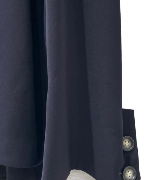ENFOLD（エンフォルド）ENFOLD (エンフォルド) PEツイル ASYMMETRY-JACKET ネイビー サイズ:38の古着・服飾アイテム