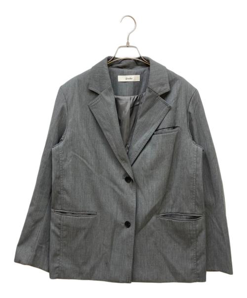 anuke（アンヌーク）anuke (アンヌーク) Twill Over Jacket グレー サイズ:36の古着・服飾アイテム