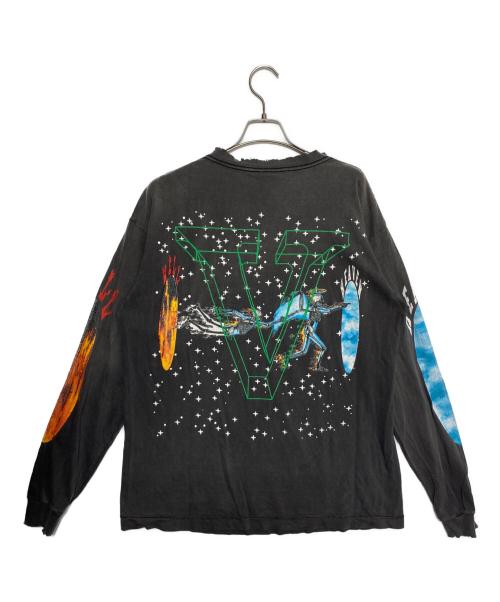 SAINT MICHAEL（セントマイケル）SAINT MICHAEL (セントマイケル) VLONE (ヴィーロン) VL-LS TEE ブラック サイズ:Lの古着・服飾アイテム