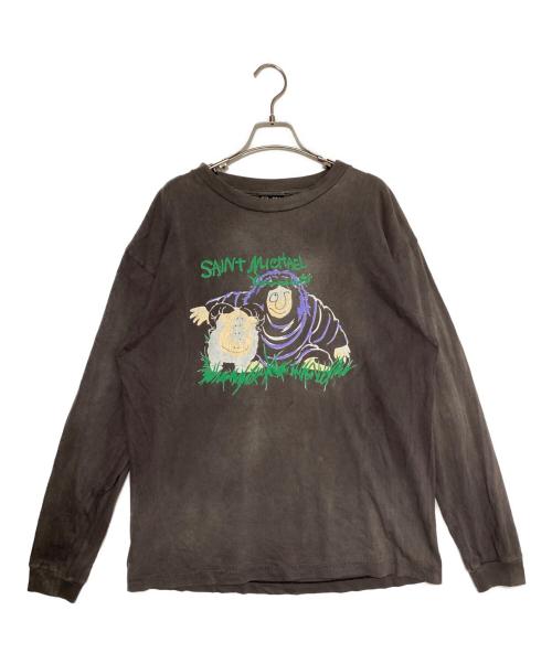 SAINT MICHAEL（セントマイケル）SAINT MICHAEL (セントマイケル) LS TEE SHEEP GORILLA ブラック サイズ:Lの古着・服飾アイテム