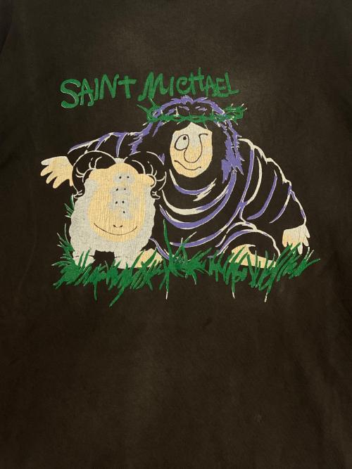SAINT MICHAEL（セントマイケル）SAINT MICHAEL (セントマイケル) LS TEE SHEEP GORILLA ブラック サイズ:Lの古着・服飾アイテム
