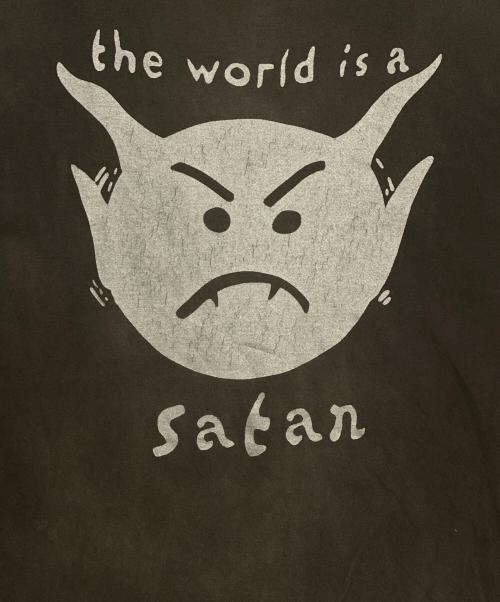 SAINT MICHAEL（セントマイケル）SAINT MICHAEL (セントマイケル) LS TEE SATAN チャコールグレー サイズ:Lの古着・服飾アイテム