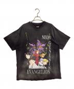SAINT MICHAEL×EVANGELIONセントマイケル×エヴァンゲリオン）の古着「EV SS TEE NEON GNSIS」｜チャコールグレー