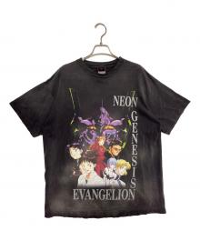 SAINT MICHAEL×EVANGELION（セントマイケル×エヴァンゲリオン）の古着「EV SS TEE NEON GNSIS」｜チャコールグレー