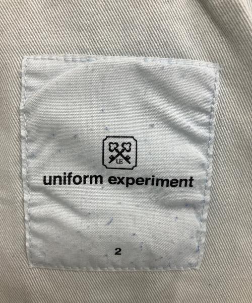 uniform experiment（ユニフォームエクスペリメント）uniform experiment (ユニフォームエクスペリメント) COLOR REPAIR DAMAGED DENIM インディゴ サイズ:2の古着・服飾アイテム