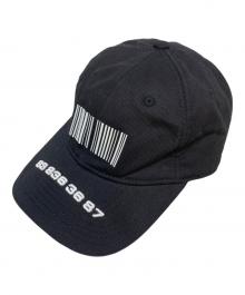 VTMNTS（ブイティーエムエヌティーエス）の古着「Barcode Cap」｜ブラック