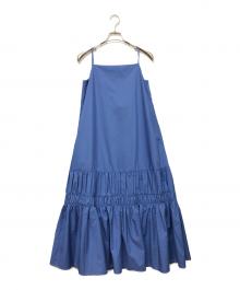 HER LIP TO（ハーリップトゥ）の古着「Back Ribbon Cami Long Dress」｜ブルー