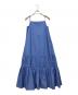 HER LIP TO（ハーリップトゥ）の古着「Back Ribbon Cami Long Dress」｜ブルー