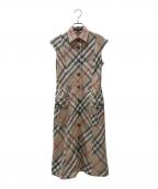 BURBERRY LONDONバーバリーロンドン）の古着「シャツワンピース」｜ベージュ