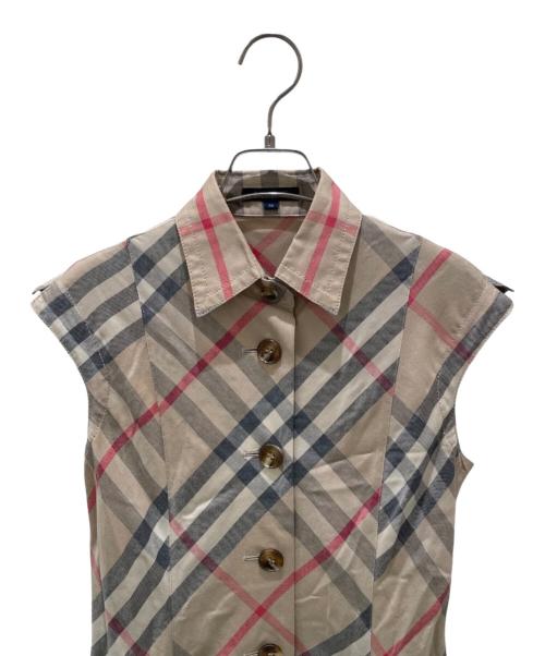 BURBERRY LONDON（バーバリーロンドン）BURBERRY LONDON (バーバリーロンドン) シャツワンピース ベージュ サイズ:38の古着・服飾アイテム