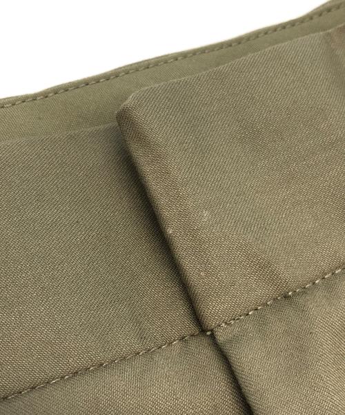 417 by EDIFICE（417 バイ エディフィス）417 by EDIFICE (417 バイ エディフィス) TRツイル 2タックパンツ カーキ サイズ:Lの古着・服飾アイテム