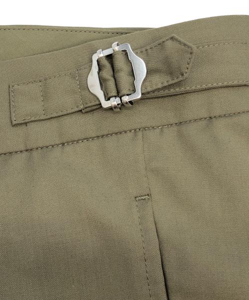 417 by EDIFICE（417 バイ エディフィス）417 by EDIFICE (417 バイ エディフィス) TRツイル 2タックパンツ カーキ サイズ:Lの古着・服飾アイテム