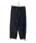 HUIS. (ハウス) やわらかシーチングコットンバルーンパンツ　遠州織物　506L-0226-09BLK ブラック サイズ:Free：9000円
