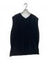 SLOBE IENA（スローブ イエナ）の古着「ダブルフェイスコットンニットベスト　 26AW」｜ブラック