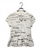 PRAYINGプレイング）の古着「World Is Love Womens Polo」｜ホワイト