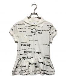 PRAYING（プレイング）の古着「World Is Love Womens Polo」｜ホワイト