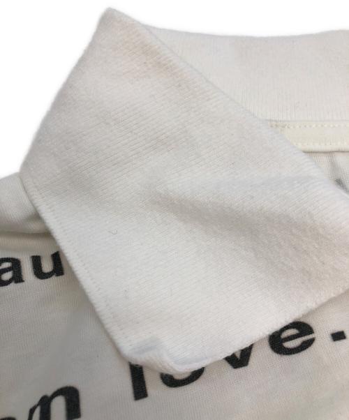 PRAYING（プレイング）Praying (プレイング) World Is Love Womens Polo ホワイト サイズ:SIZE Mの古着・服飾アイテム