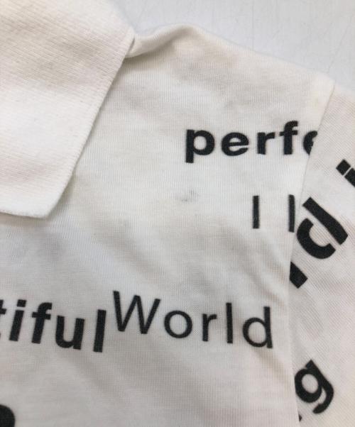 PRAYING（プレイング）Praying (プレイング) World Is Love Womens Polo ホワイト サイズ:SIZE Mの古着・服飾アイテム