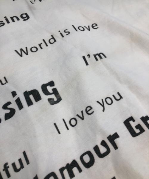 PRAYING（プレイング）Praying (プレイング) World Is Love Womens Polo ホワイト サイズ:SIZE Mの古着・服飾アイテム