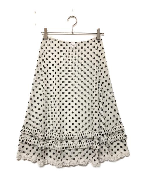 Her Praha（ハープラハ）Her Praha (ハープラハ) Lingerie skirt ホワイト サイズ:Freeの古着・服飾アイテム
