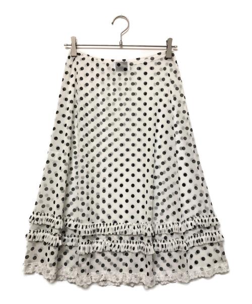 Her Praha（ハープラハ）Her Praha (ハープラハ) Lingerie skirt ホワイト サイズ:Freeの古着・服飾アイテム