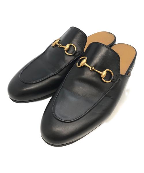 GUCCI（グッチ）GUCCI (グッチ) ホーズビットミュール ブラック サイズ:SIZE 36 1/2の古着・服飾アイテム