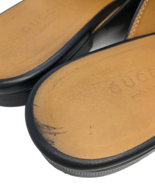 GUCCI（グッチ）GUCCI (グッチ) ホーズビットミュール ブラック サイズ:SIZE 36 1/2の古着・服飾アイテム