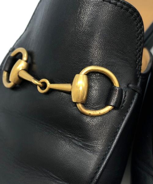 GUCCI（グッチ）GUCCI (グッチ) ホーズビットミュール ブラック サイズ:SIZE 36 1/2の古着・服飾アイテム