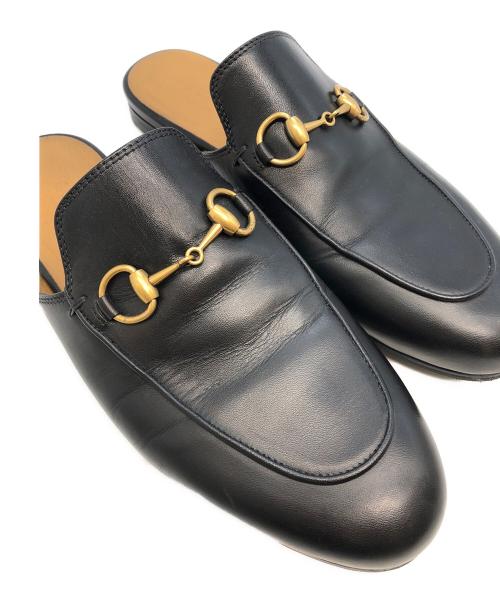 GUCCI（グッチ）GUCCI (グッチ) ホーズビットミュール ブラック サイズ:SIZE 36 1/2の古着・服飾アイテム