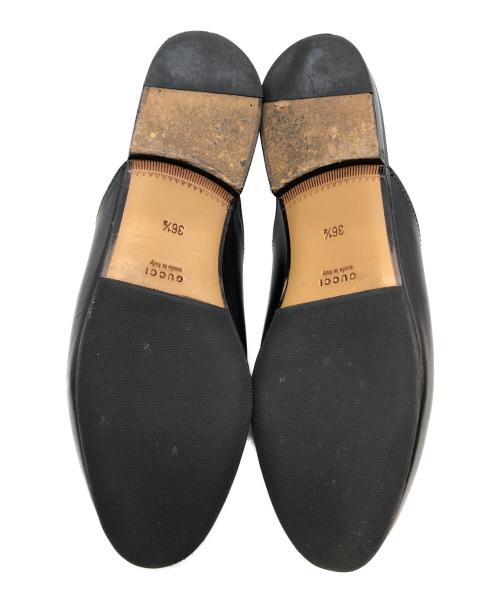 GUCCI（グッチ）GUCCI (グッチ) ホーズビットミュール ブラック サイズ:SIZE 36 1/2の古着・服飾アイテム