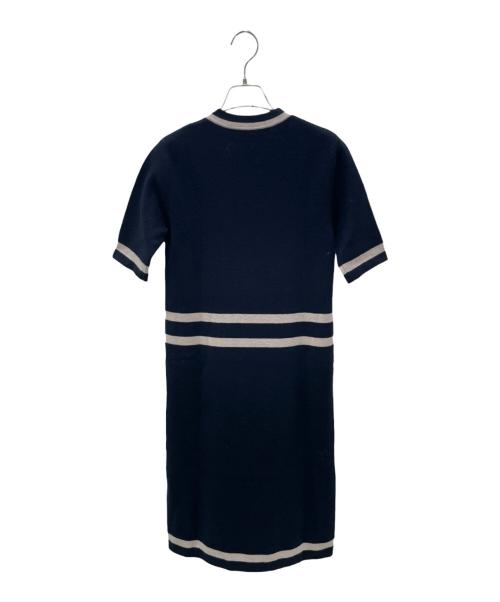 'S Max Mara（エスマックスマーラ）'S Max Mara (エスマックスマーラ) ウールカシミヤニットワンピース ネイビー サイズ:Sの古着・服飾アイテム