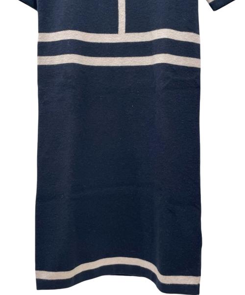 'S Max Mara（エスマックスマーラ）'S Max Mara (エスマックスマーラ) ウールカシミヤニットワンピース ネイビー サイズ:Sの古着・服飾アイテム