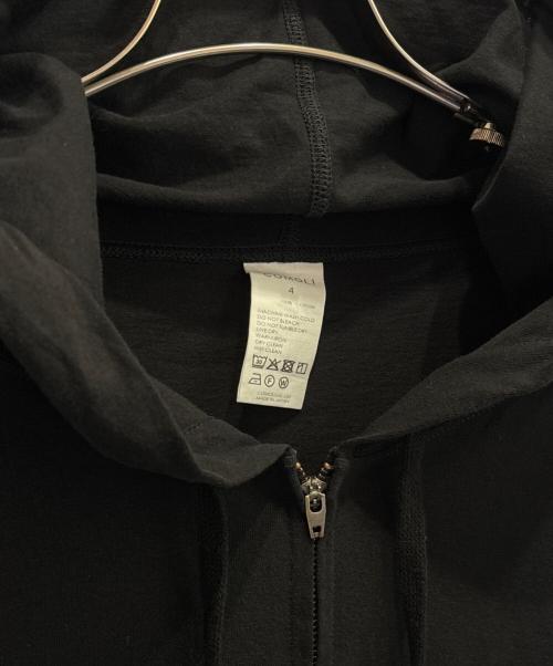 COMOLI（コモリ）COMOLI (コモリ) ジャージ ジップパーカー ブラック サイズ:4の古着・服飾アイテム