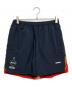 F.C.R.B.（エフシーレアルブリストル）の古着「FIRE FLAME SHORTS」｜ブラック×レッド