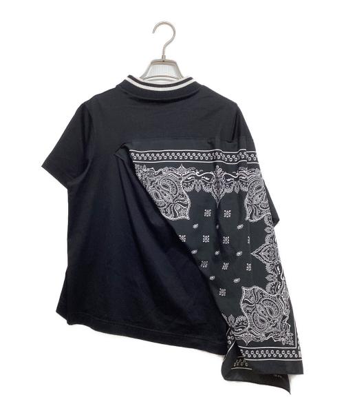sacai（サカイ）sacai (サカイ) ペイズリーカットソー ブラック サイズ:1の古着・服飾アイテム