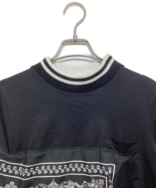 sacai（サカイ）sacai (サカイ) ペイズリーカットソー ブラック サイズ:1の古着・服飾アイテム