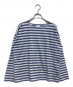 journal standard luxeジャーナルスタンダード ラックス）の古着「【M.B.L】L/SL DROP SHOULDER BASQUE SHIRT  26SS　26070450002110」｜ブルー