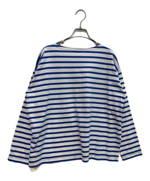 journal standard luxe（ジャーナルスタンダード ラックス）JOURNAL STANDARD LUXE (ジャーナルスタンダード ラックス) 【M.B.L】L/SL DROP SHOULDER BASQUE SHIRT  26SS　26070450002110 ブルー サイズ:2 未使用品の古着・服飾アイテム