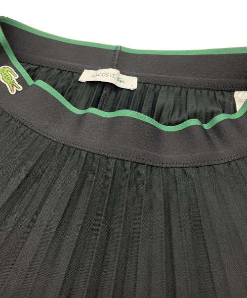 LACOSTE（ラコステ）LACOSTE (ラコステ) 配色ウエストプリーツテニススカート ブラック サイズ:SIZE Sの古着・服飾アイテム