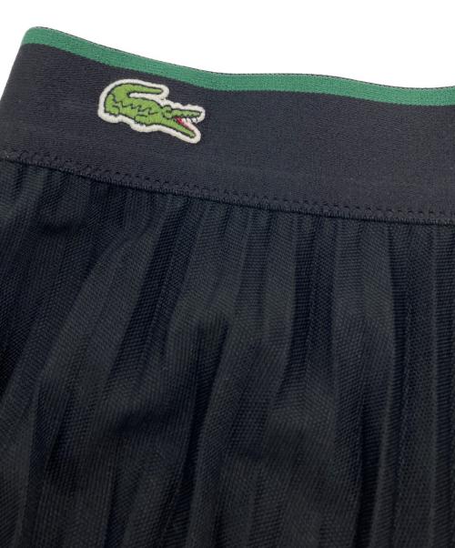 LACOSTE（ラコステ）LACOSTE (ラコステ) 配色ウエストプリーツテニススカート ブラック サイズ:SIZE Sの古着・服飾アイテム