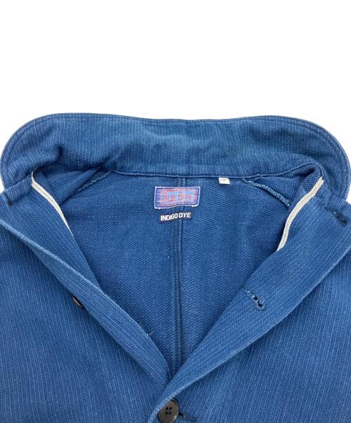 BLUE BLUE（ブルーブルー）BLUE BLUE (ブルーブルー) インディゴ染め刺し子ジャケット インディゴ サイズ:2の古着・服飾アイテム