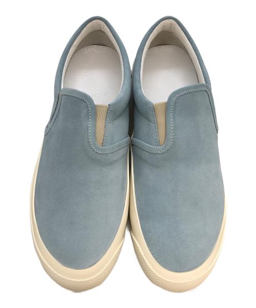 Maison Margiela（メゾンマルジェラ）Maison Margiela (メゾンマルジェラ) スリッポン ブルー×ホワイト サイズ:43の古着・服飾アイテム