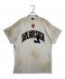 BALENCIAGA（バレンシアガ）の古着「クラッシュダスト加工ワッペンTシャツ」｜ライトグレー
